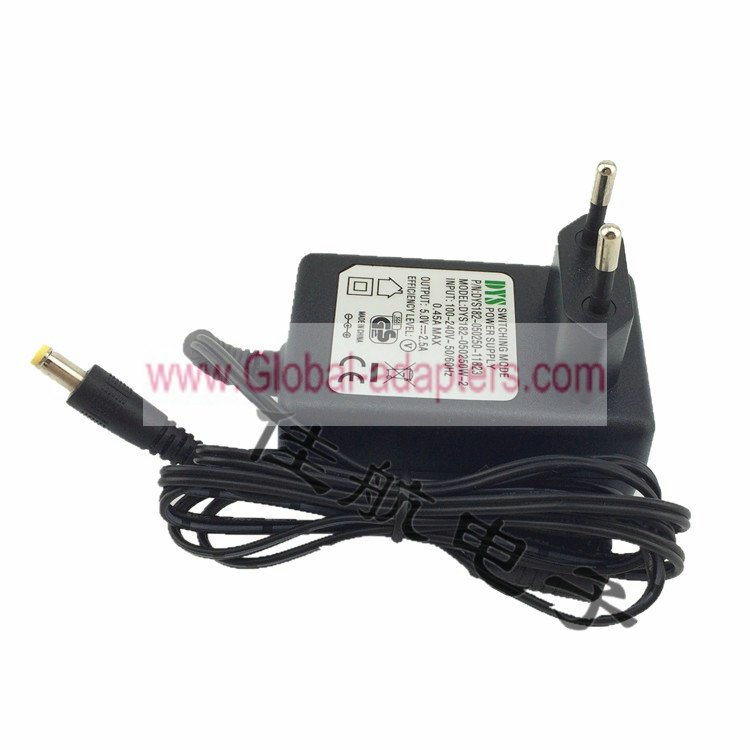 New DYS DYS182-050250-11823 DYS182-050250W-2 Power Supply 5V 2.5A AC Adapter 4.8*1.7mm - Click Image to Close